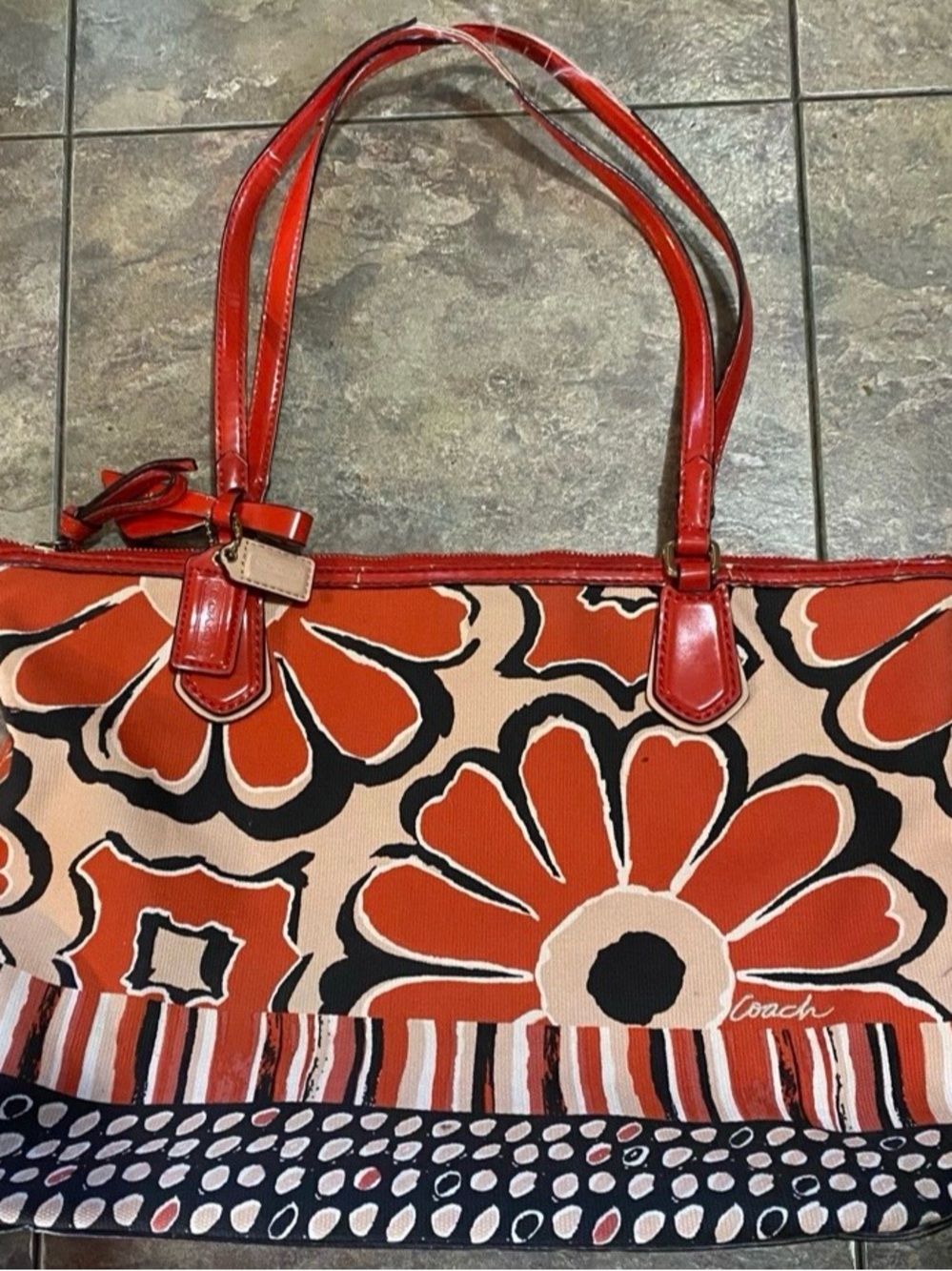 Coach Poppy Floral Collection Shoulder
Bag C1373-25123
Red/Orange